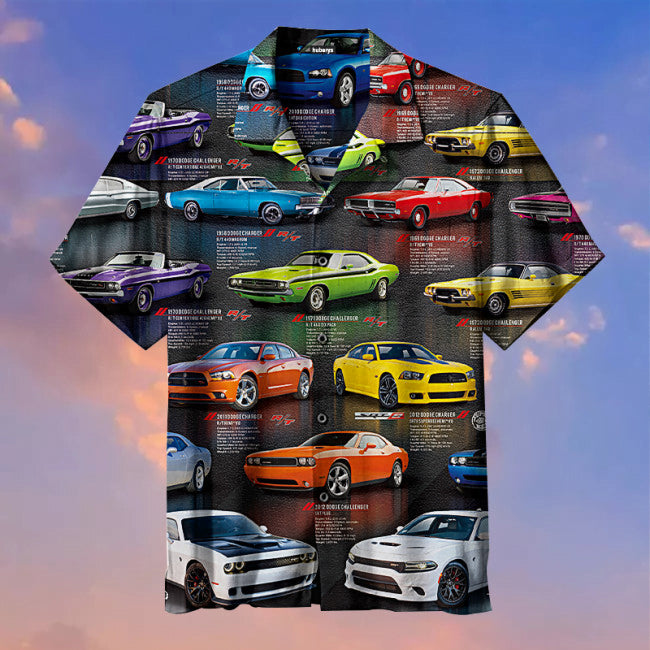 Dodge Challenger Hawaiian Shirt