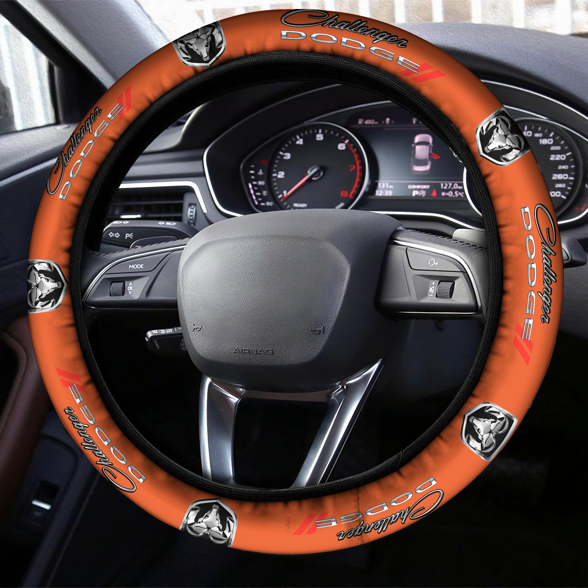 Volkswagen Steering Wheel Cover Red