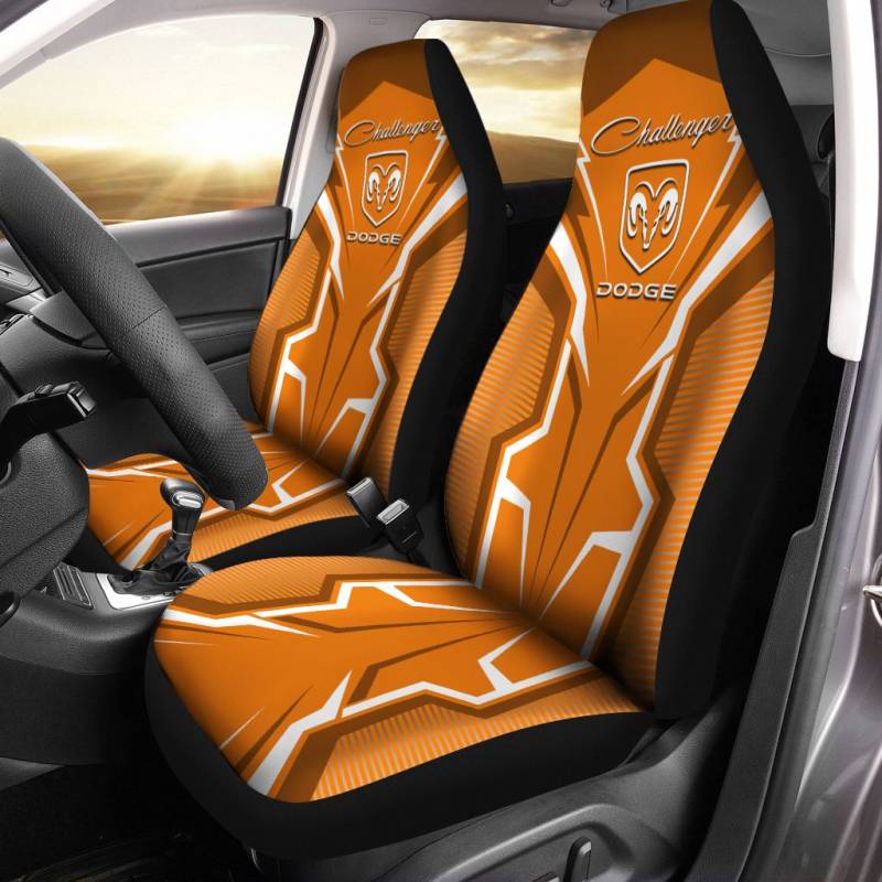 Jeep Wrangler Car Seat Cover (Set Of 2) Ver 10 (White)