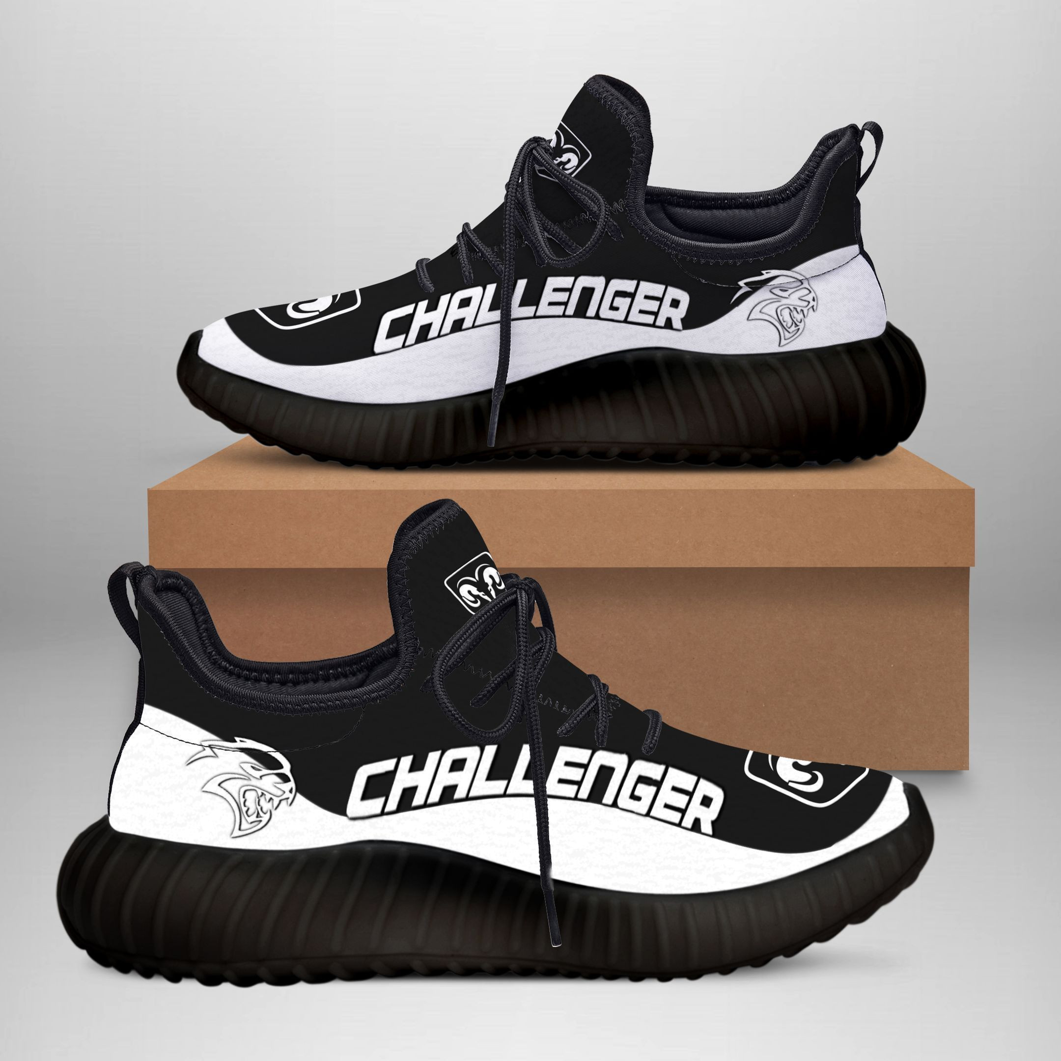 3D Printed Dodge Challenger  Sneakers For Men & Women Ver 1 (Yellow)