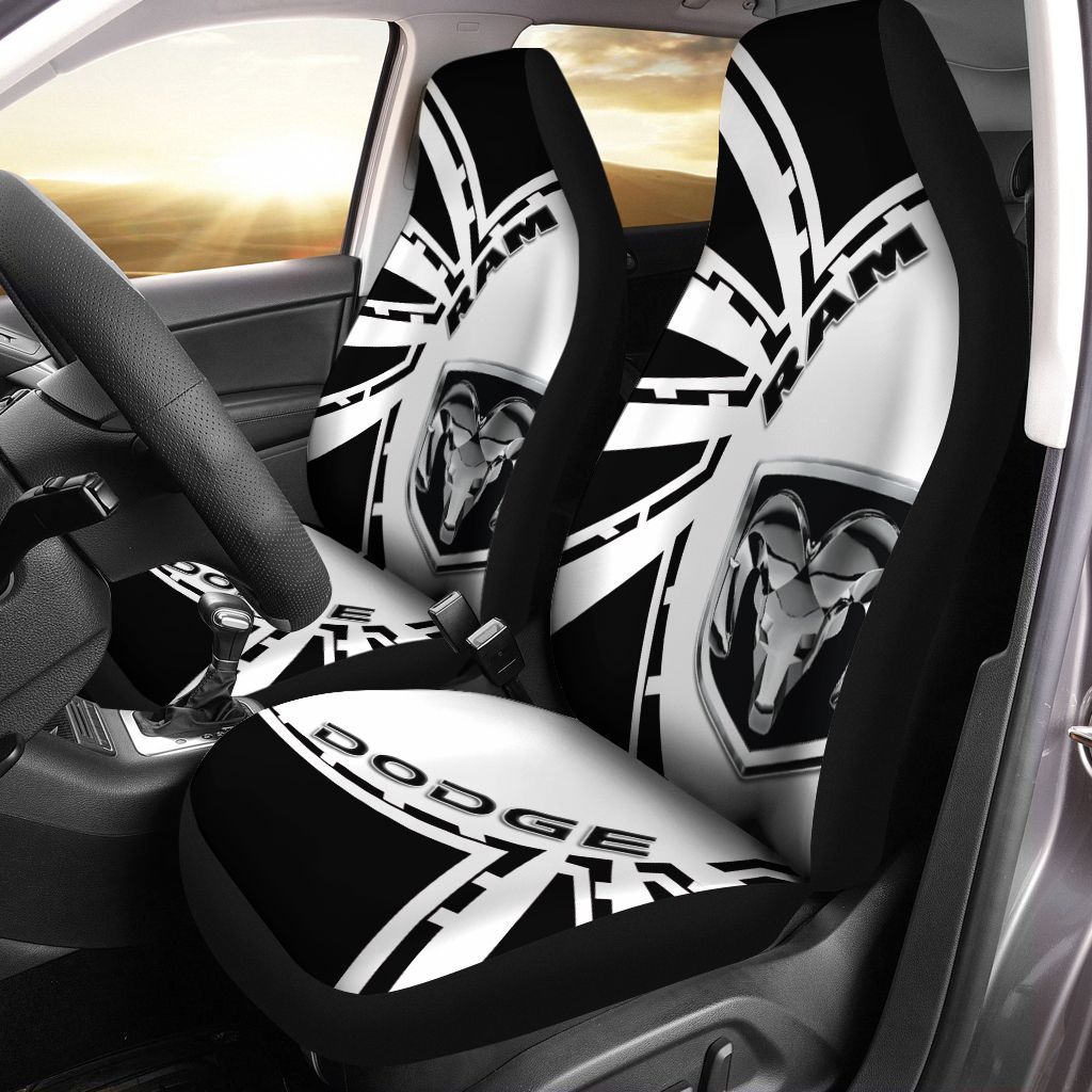 Dodge Ram LPH Car Seat Cover (Set of 2) Ver 1 (Blue)