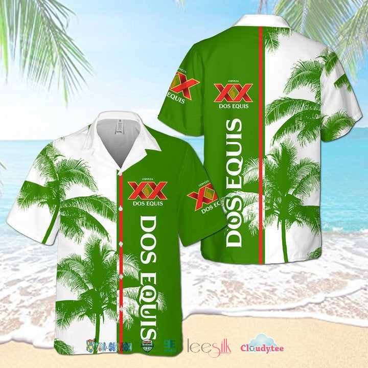 Coors Light Tropical Leafs Hawaiian Shirt