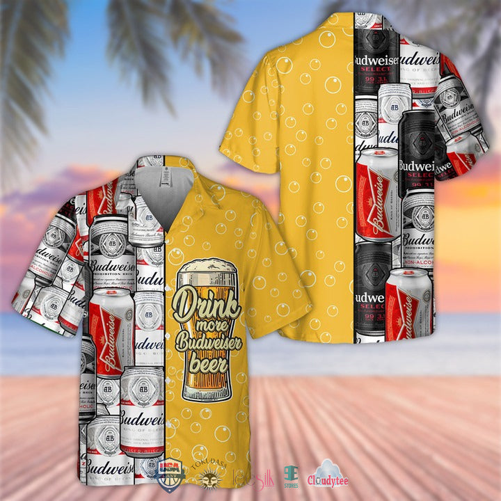 Drink More Miller Beer Hawaiian Shirt