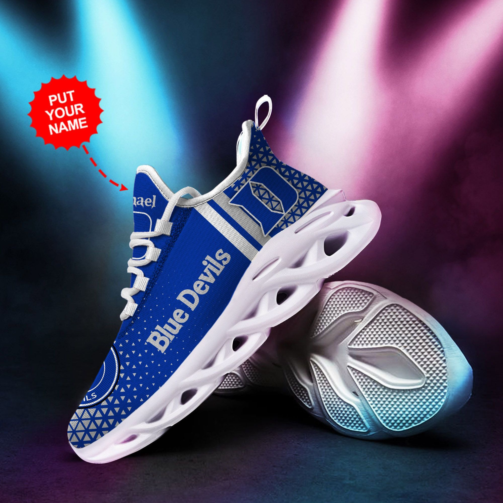 Illinois Fighting Illini Custom Personalized Max Soul Sneakers Shoes