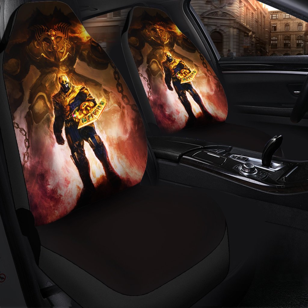 Borderlands Claptrap Black And White Car Seat Cover ( Set of 2)
