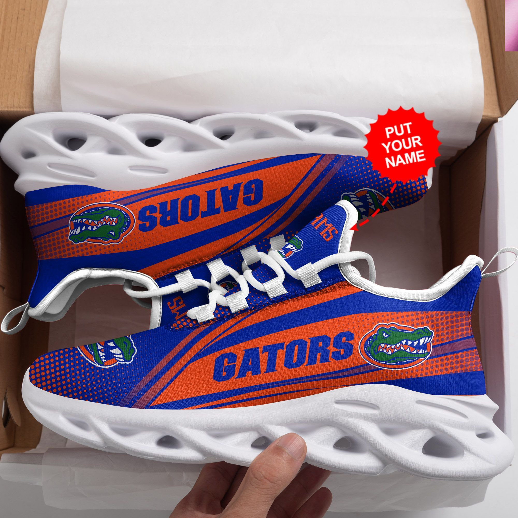 Auburn Tigers Custom Personalized Max Soul Sneakers Shoes