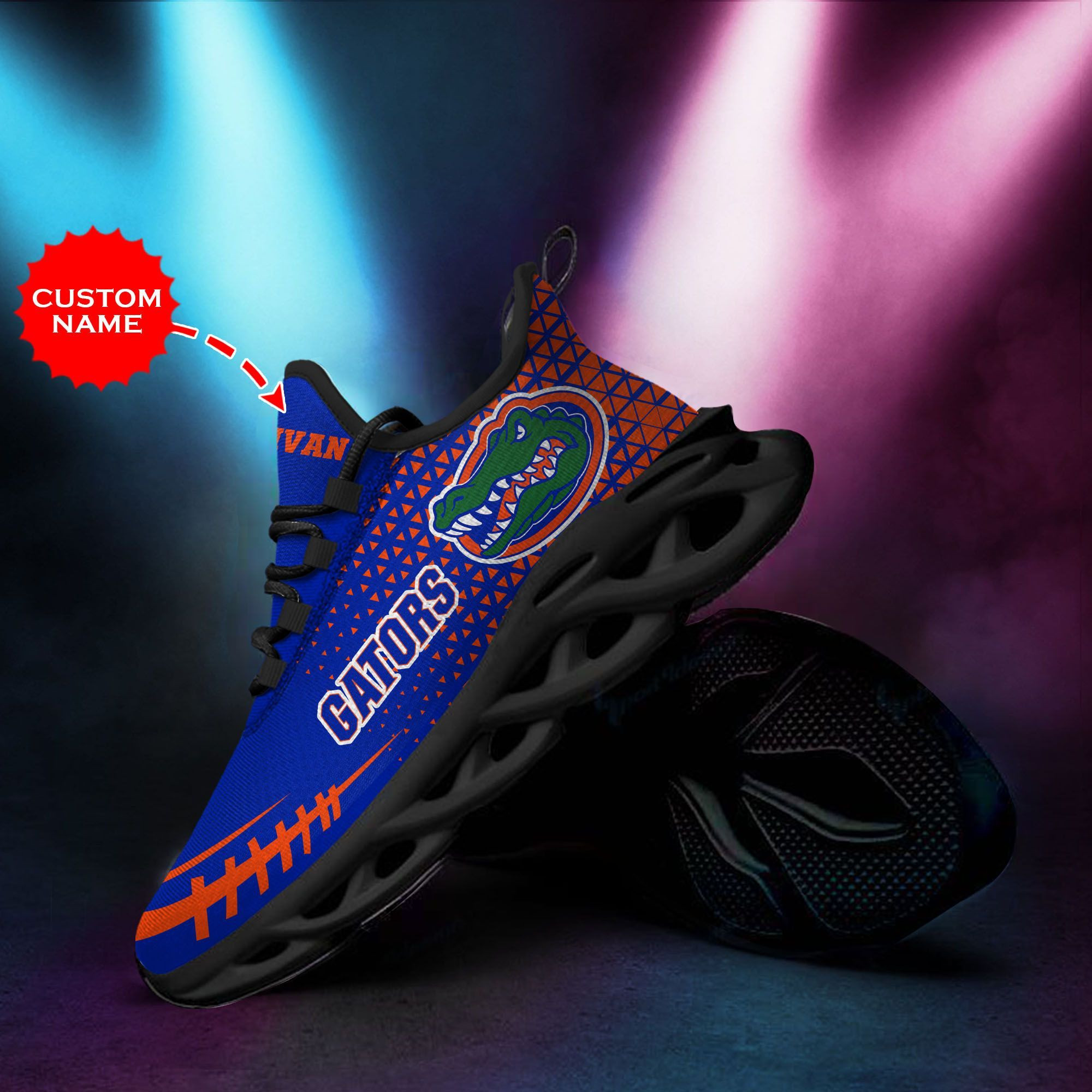 LSU Tigers Custom Personalized Max Soul Sneakers Shoes