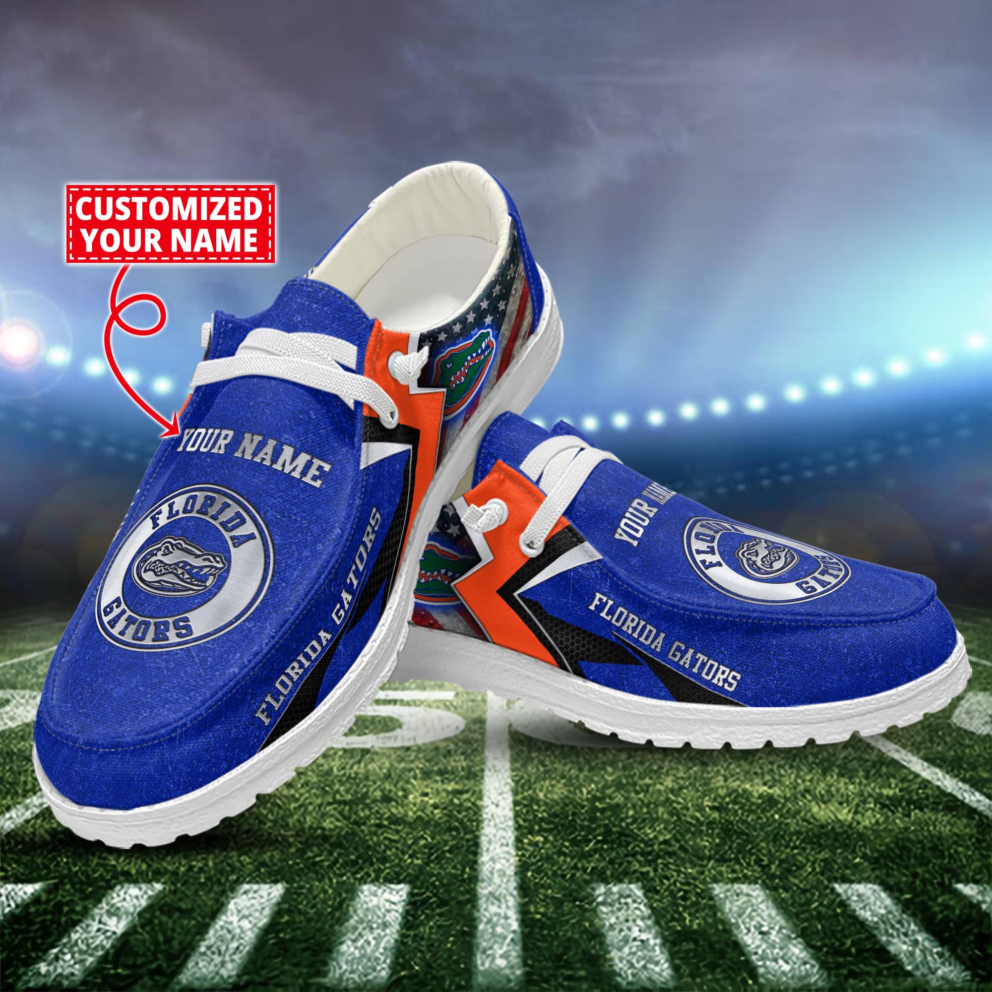 TCU Horned Frogs Personalized Hey Dude Sports Shoes - Custom Name Design