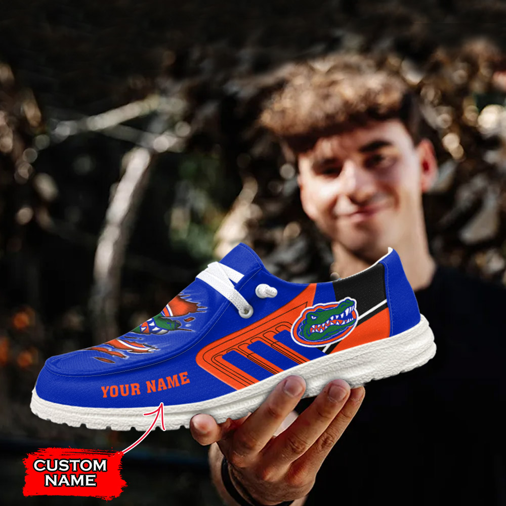 New York Jets Personalized Hey Dude Sports Shoes - Custom Name Design