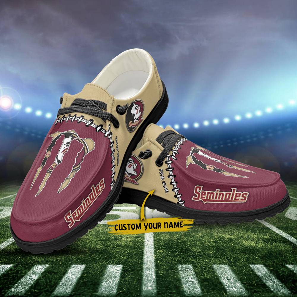 Georgia Tech Yellow Jackets Personalized Hey Dude Sports Shoes - Custom Name Design