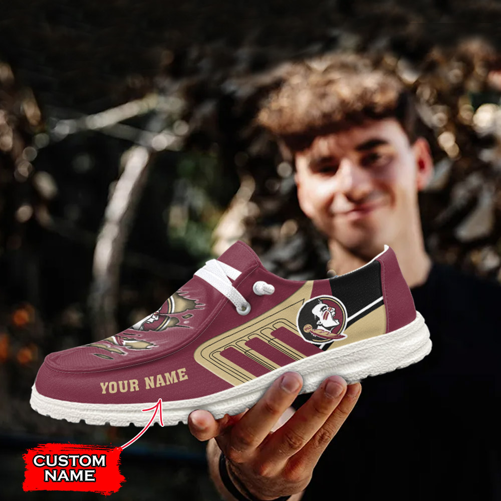 Notre Dame Fighting Irish Personalized Hey Dude Sports Shoes - Custom Name Design