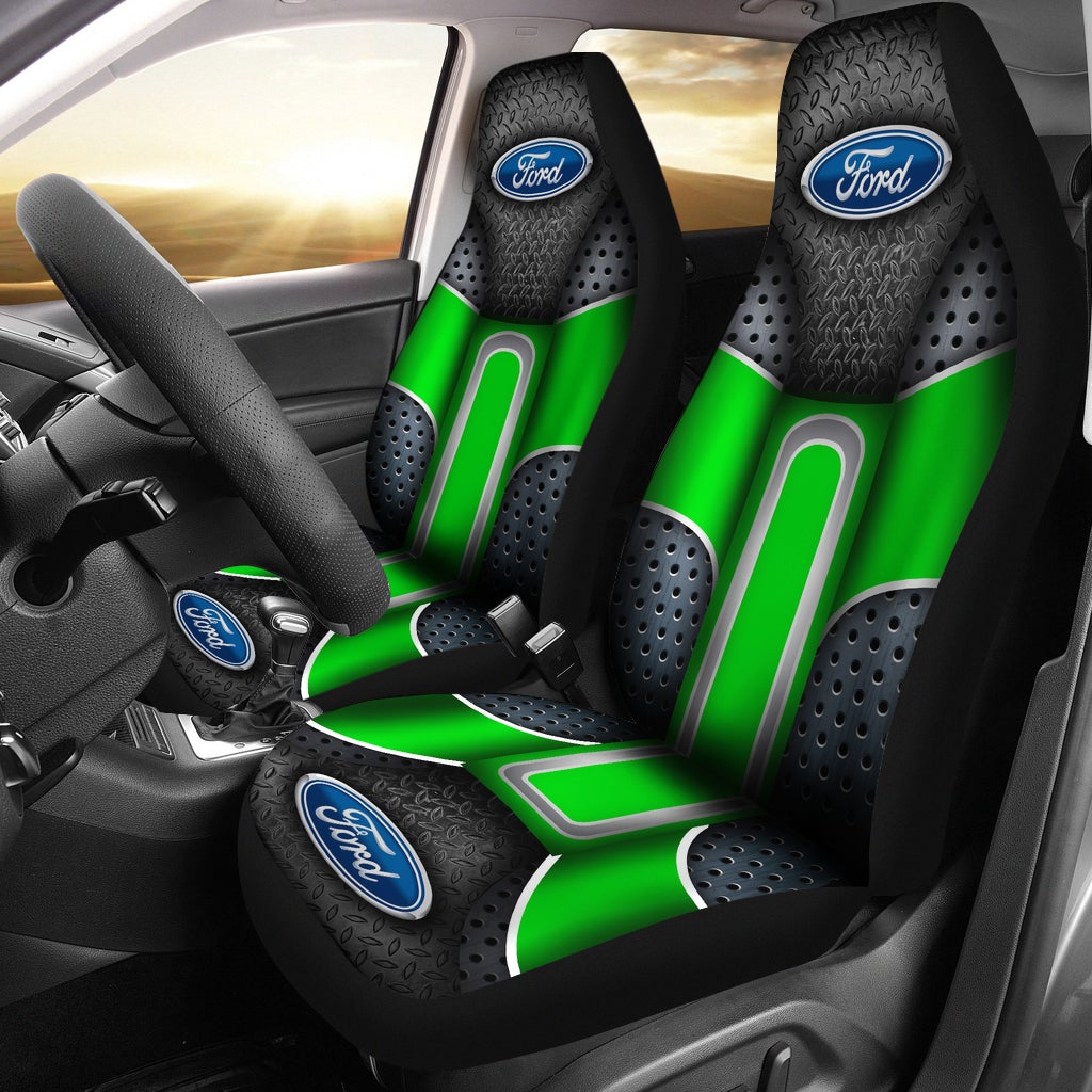 2 Front Tesla Seat Covers Blue