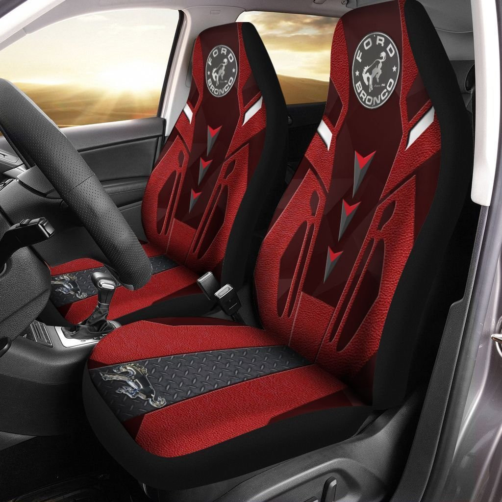 2 Front Cadillac Seat Covers Purple