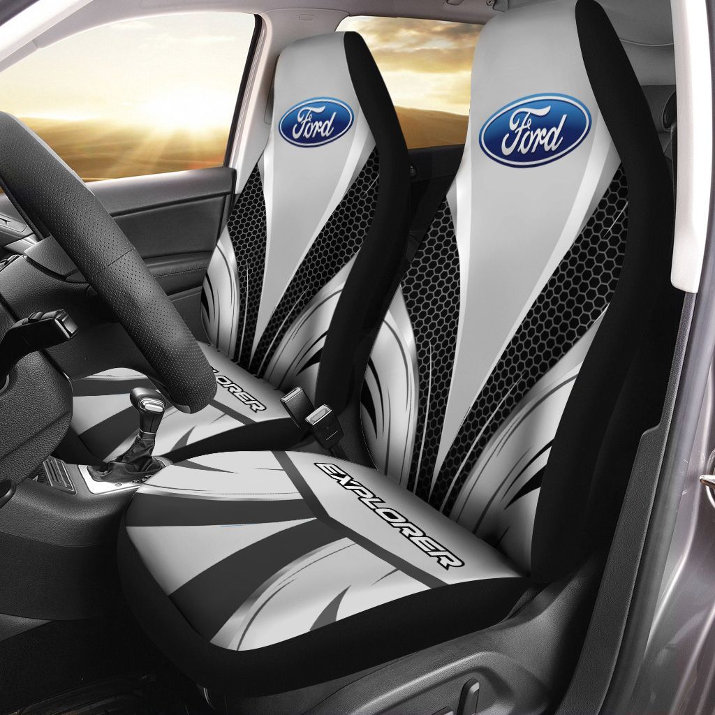Dodge Durango VTH Car Seat Cover (Set of 2) Ver 1 (Black)