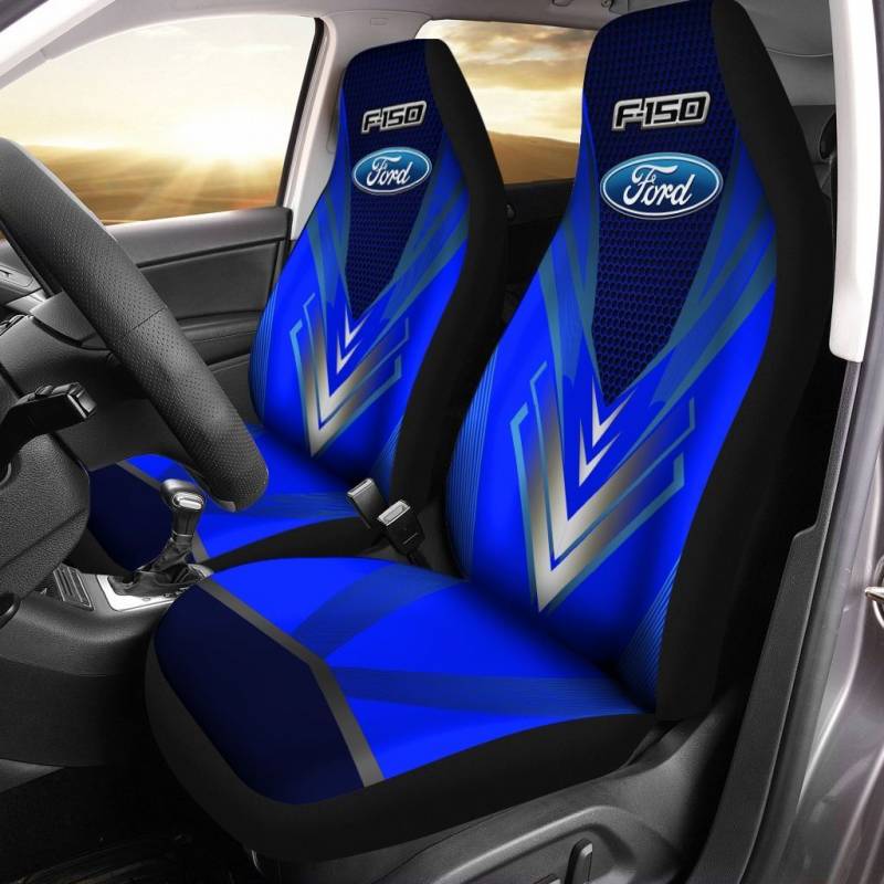 FORD F150 NCT Car Seat Cover (Set of 2) Ver 3 (Red)