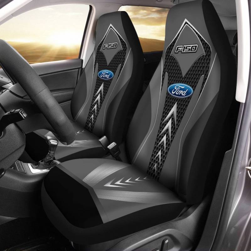 Ford F150 TDV Car Seat Cover (Set of 2) Ver 6 (Blue)