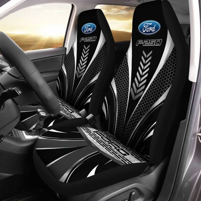 Ford F250 NTA Car Seat Cover (Set of 2) Ver 1 (Grey)