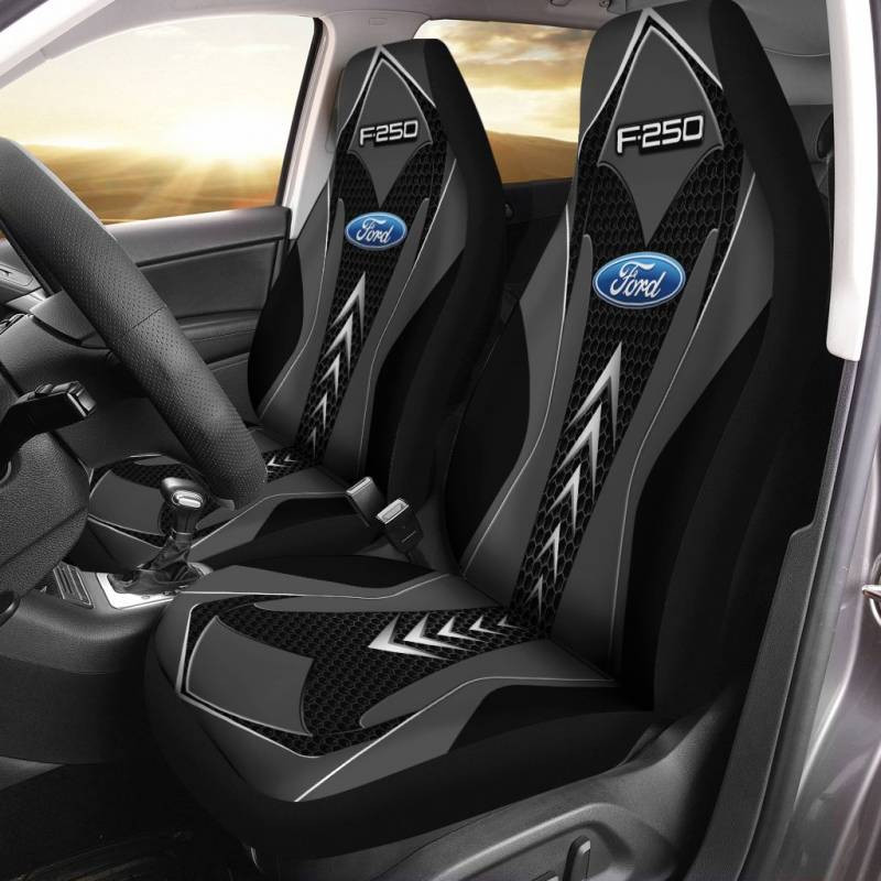 Gmc Sierra Lph Car Seat Cover (Set Of 2) Ver 5 (Black)