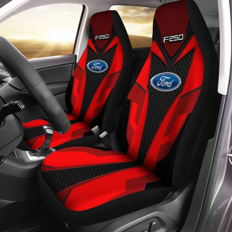 Ford F250- BDA Car Seat Cover (Set of 2) Ver1 (Light Blue)