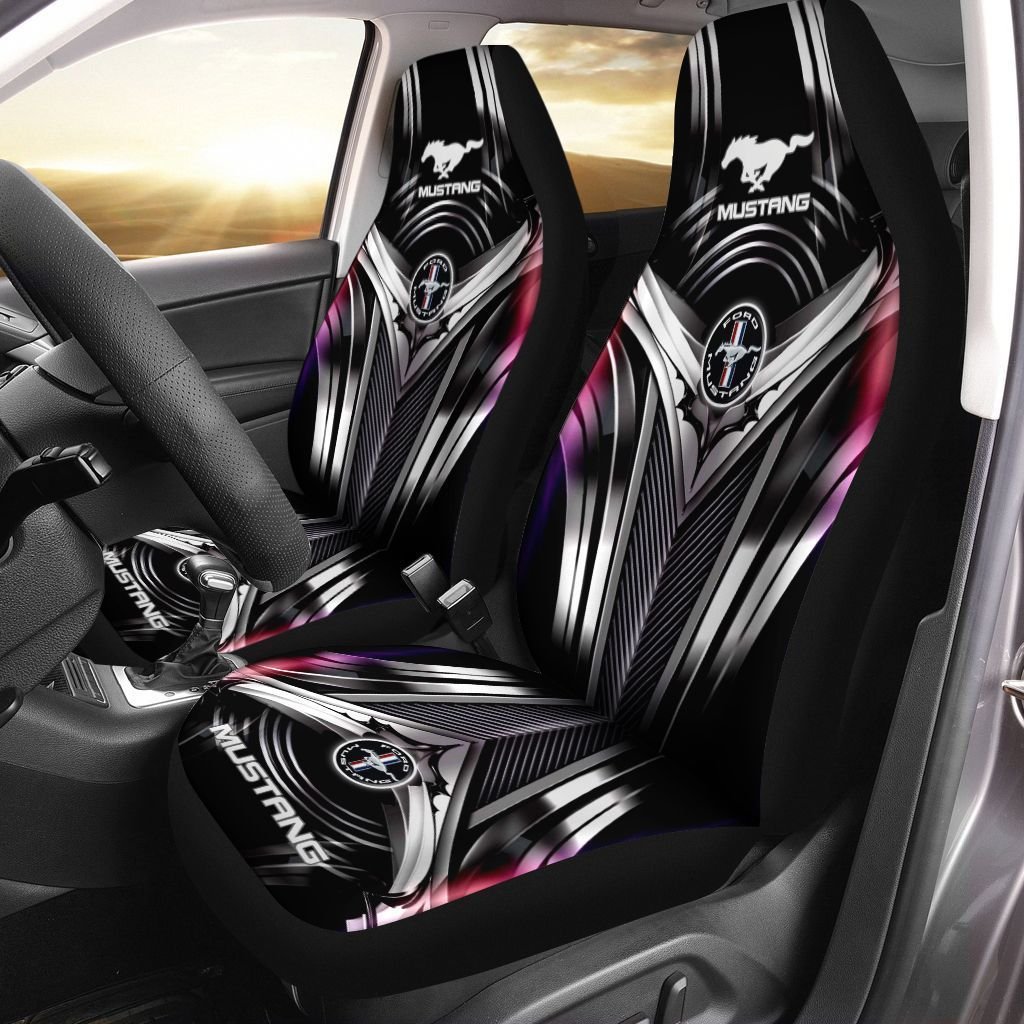 Ford Shelby Mustang Car Seat Cover (Set Of 2) - v3