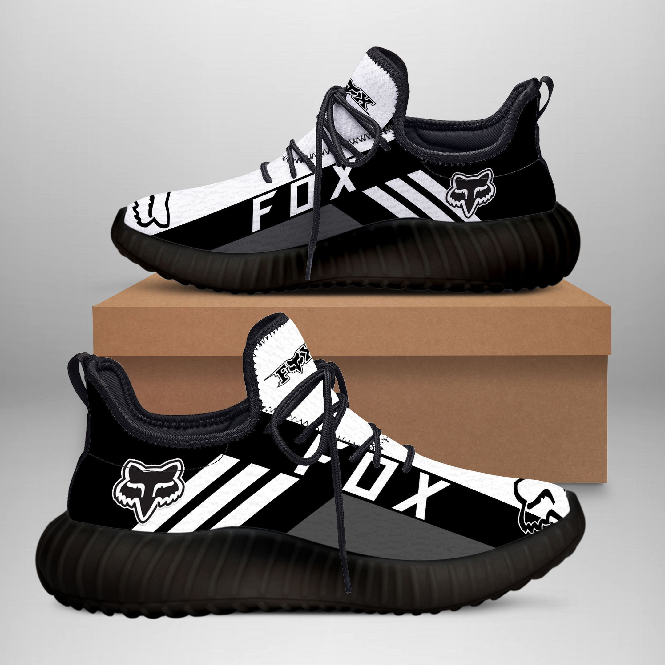 3D Printed Fox Racing NCT-HA Sneakers Ver 4 For Men & Women (Red)