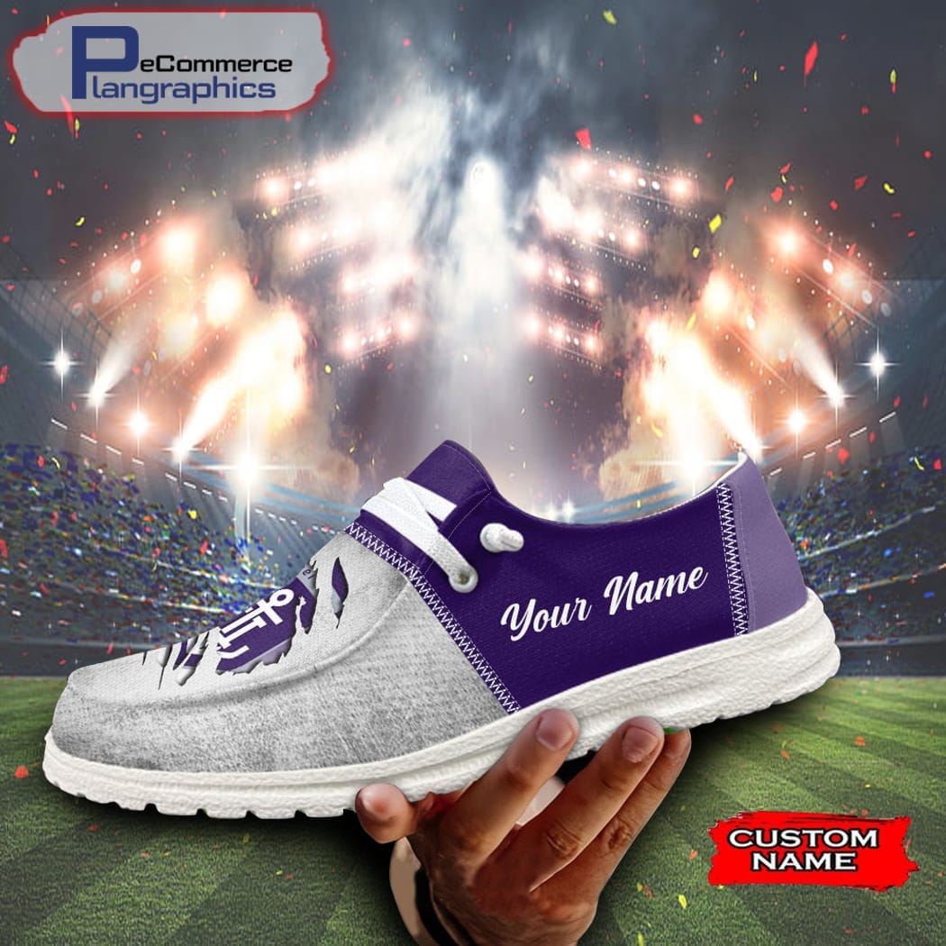 Miami Hurricanes Personalized Hey Dude Sports Shoes - Custom Name Design