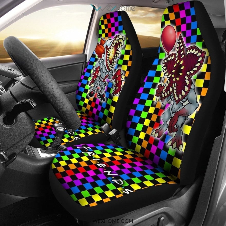 Chucky Doll Coming Colorful Pattern Seat Covers