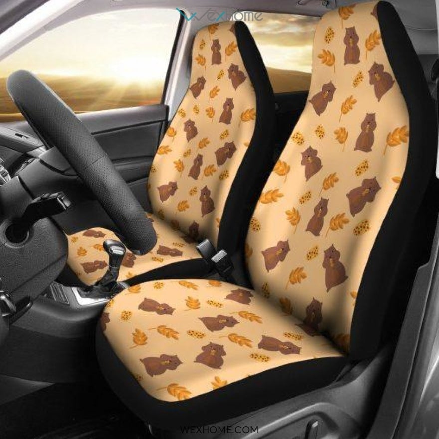 American Car Seat Covers Flag Skull