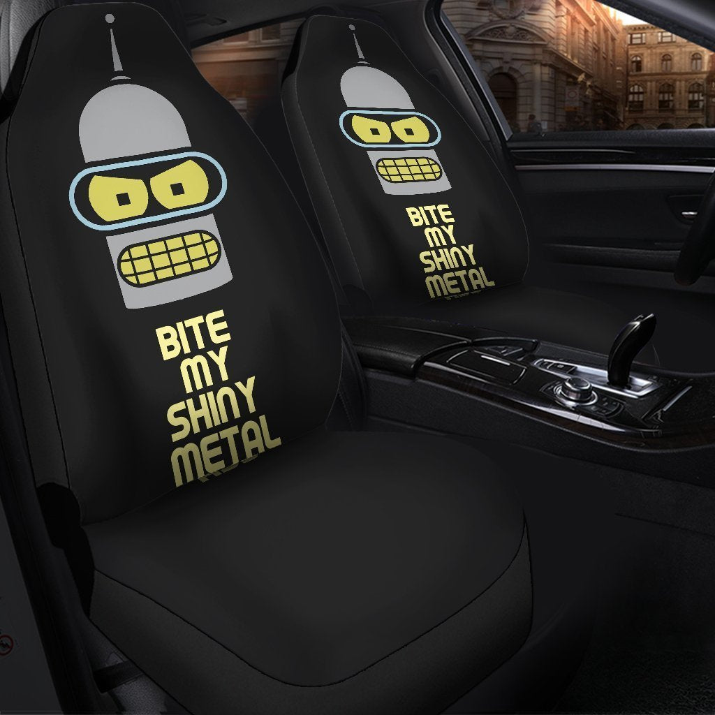 Couple Mouse Looking Sunrise Car Seat Cover ( Set of 2)