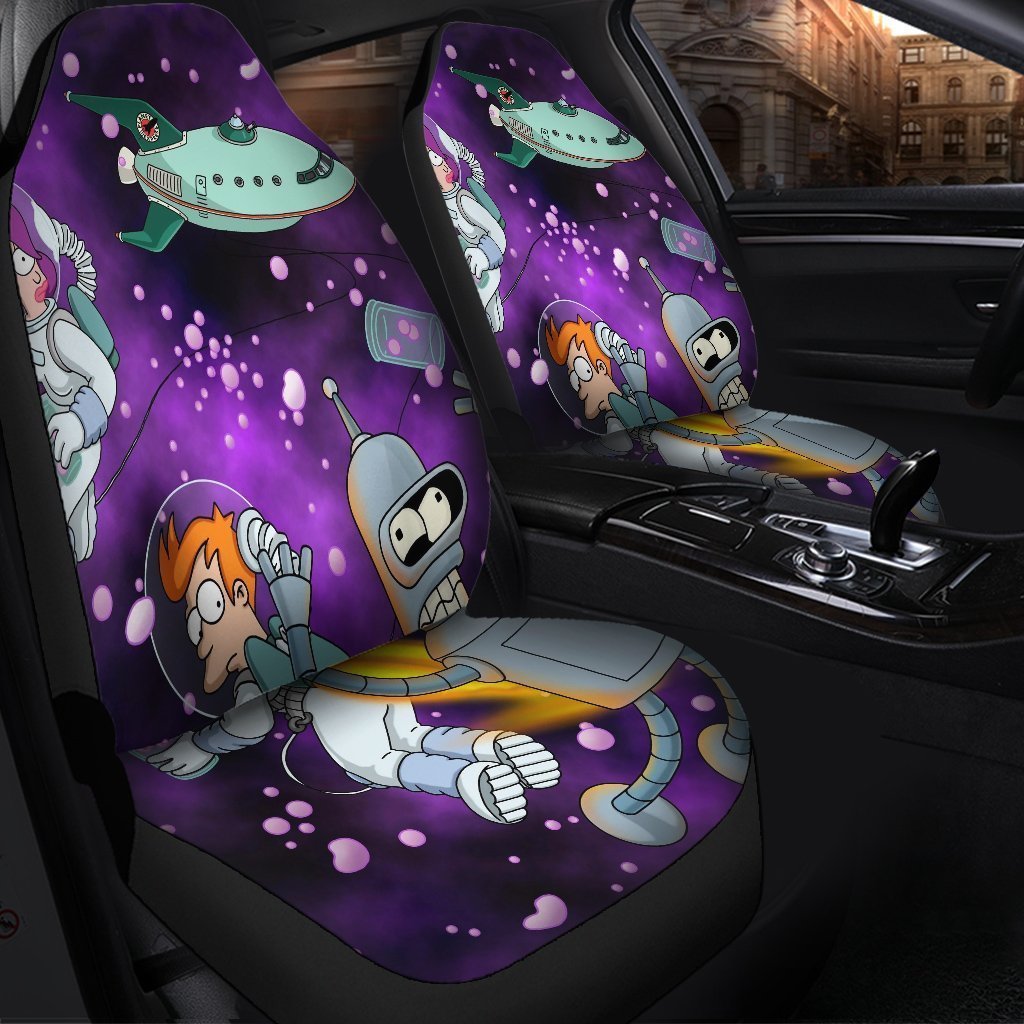 Rapunzel Cartoon Car Seat Cover ( Set of 2)