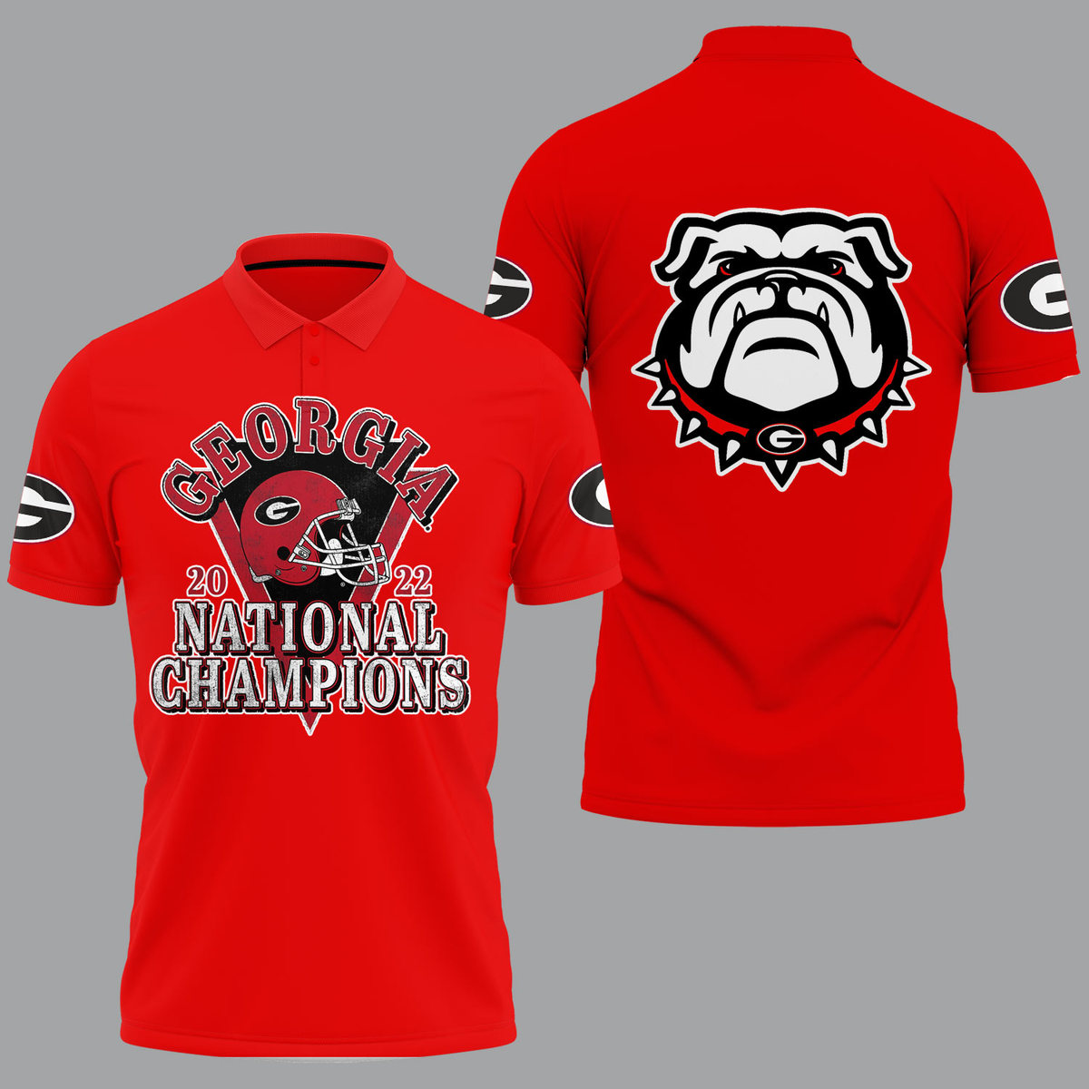 Georgia Bulldogs 2022 National Champions White Shirts - v4