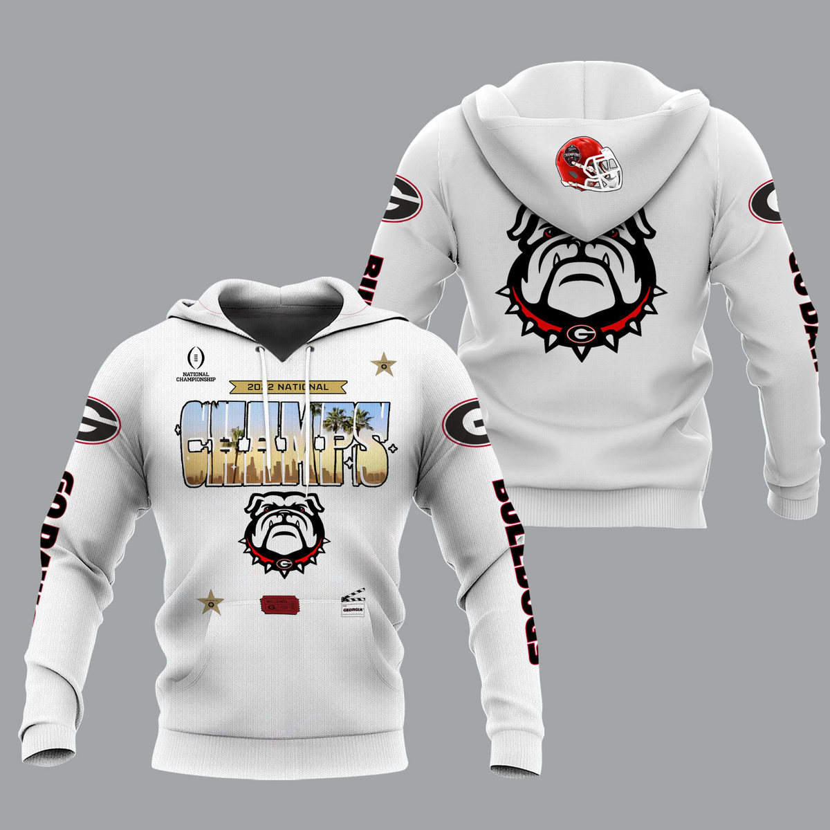 Georgia Bulldogs 2022 National Champions Red Shirts