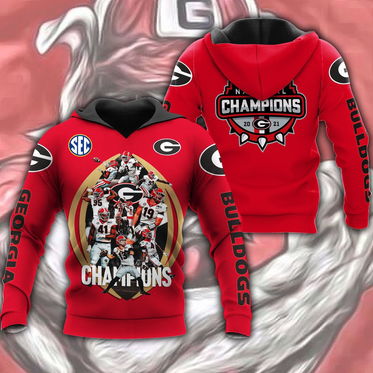 GEORGIA BULLDOGS CHAMPION Hoodies - v7