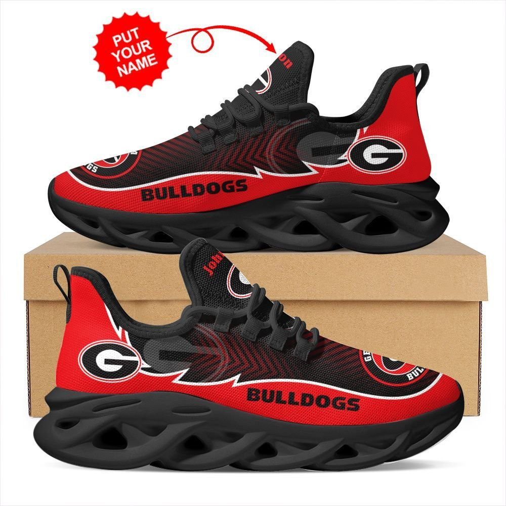 Kansas Jayhawks Custom Personalized Max Soul Sneakers Shoes University of Kansas