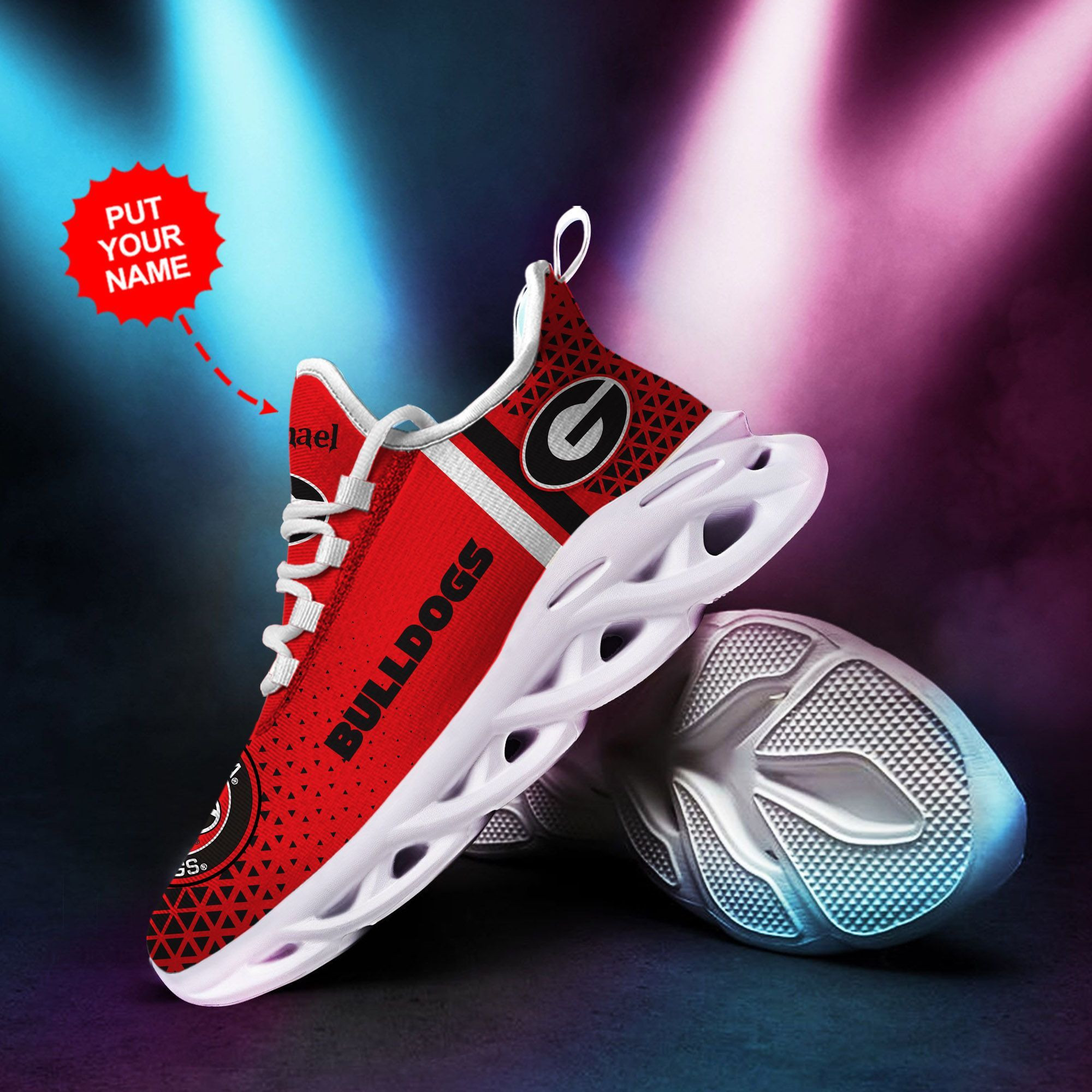 Los Angeles Rams Mascot Custom Name Personalized Max Soul Sneakers