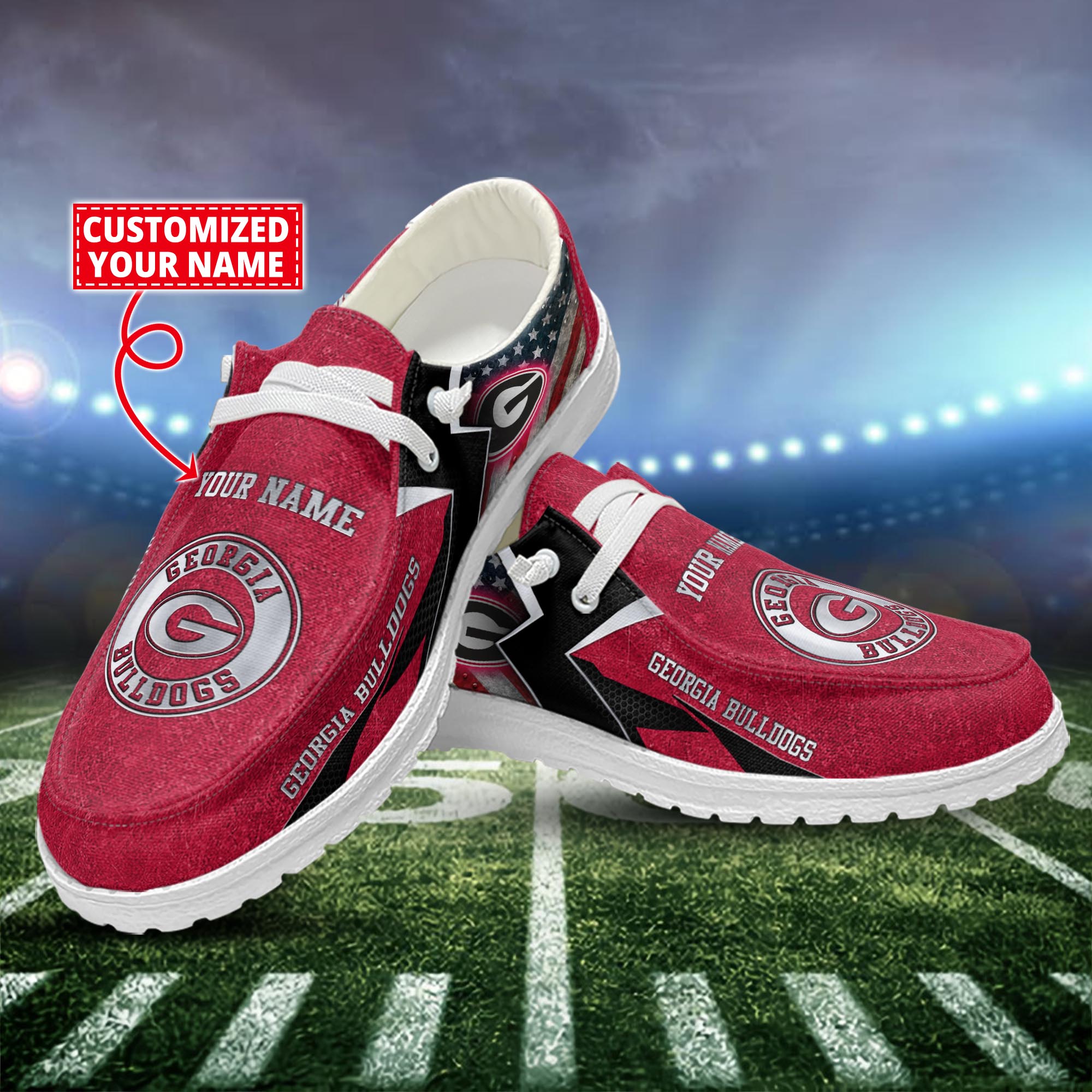 Philadelphia Eagles Personalized Hey Dude Sports Shoes - Custom Name Design