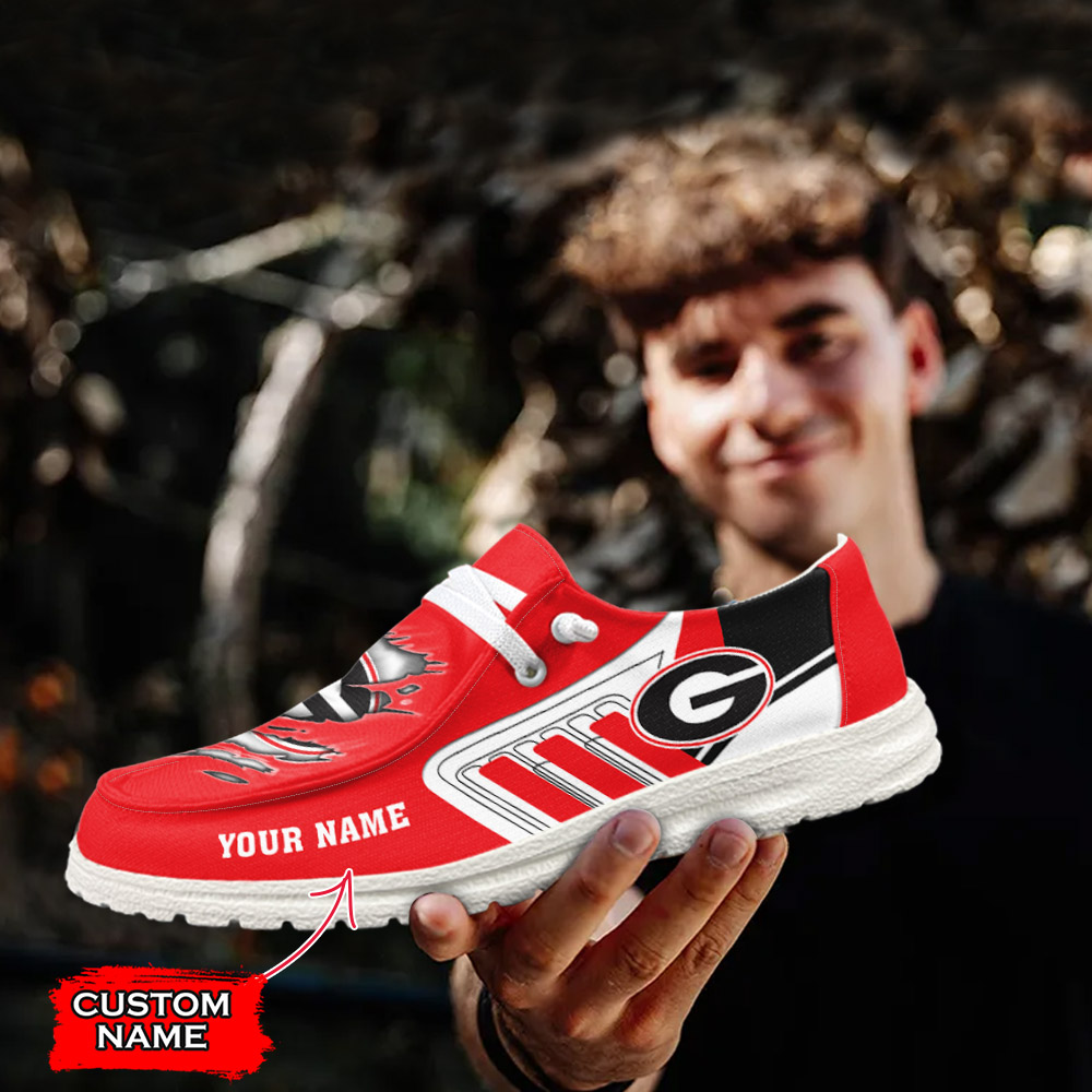 Auburn Tigers Personalized Hey Dude Sports Shoes - Custom Name Design