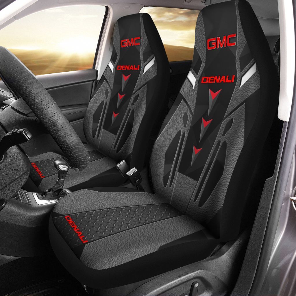 Chevrolet Corvette Car Seat Cover (Set Of 2) Ver 7 (Black)