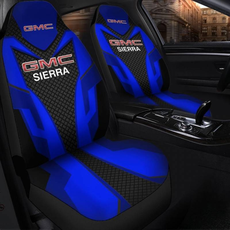Ford F250- BDA Car Seat Cover (Set of 2) Ver1 (Blue)