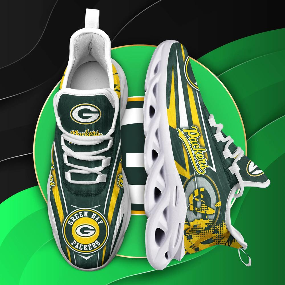 Green Bay Packers Max Soul Chunky, Running Sneakers  