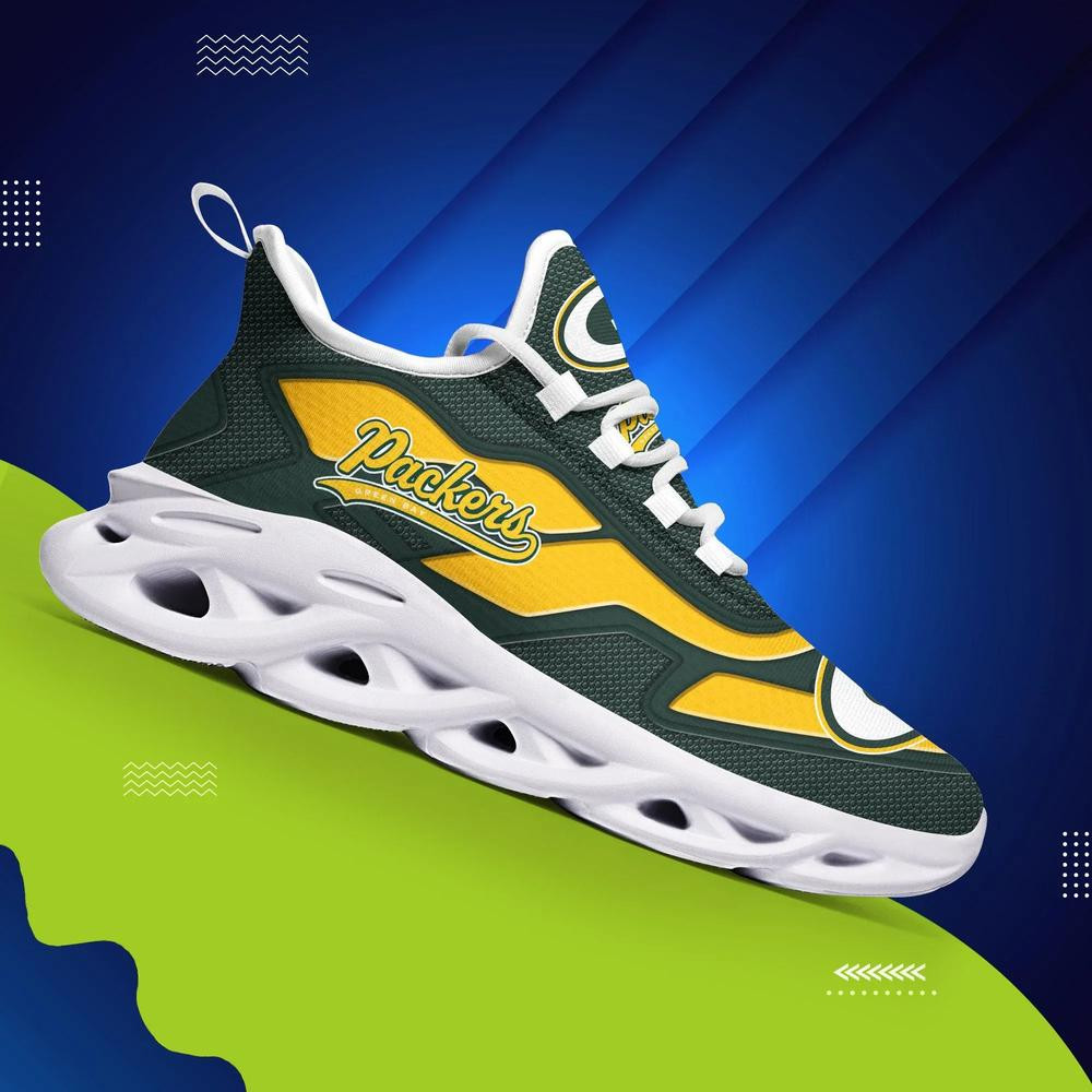 Green Bay Packers Max Soul Running Shoes  For Packers Fans 