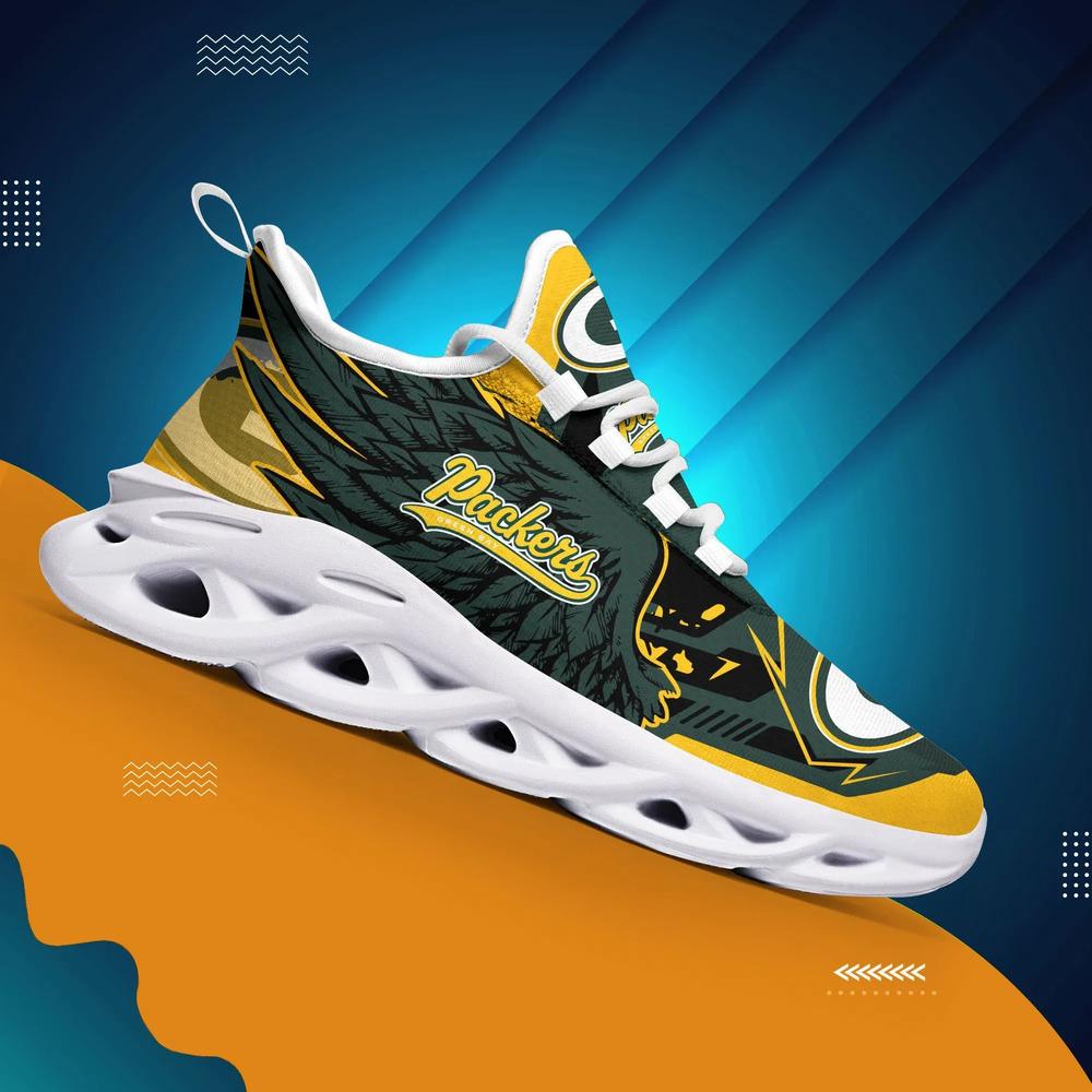 Green Bay Packers Max Soul Running Shoes  For Packers Fans 