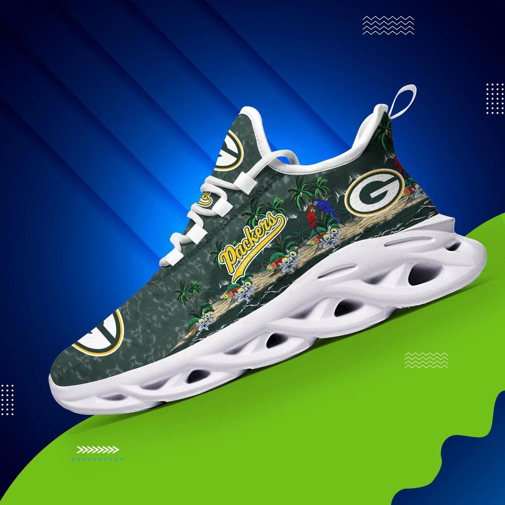 Green Bay Packers Max Soul Shoes, YZ Running Sneakers  