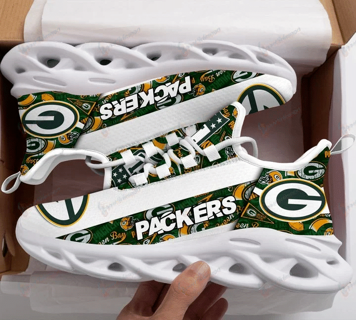 Green Bay Packers Max Soul YZ Running Sneakers 683 