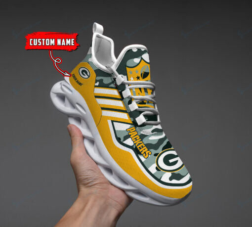 Green Bay Packers Personalized Running Sneakers Bg216 