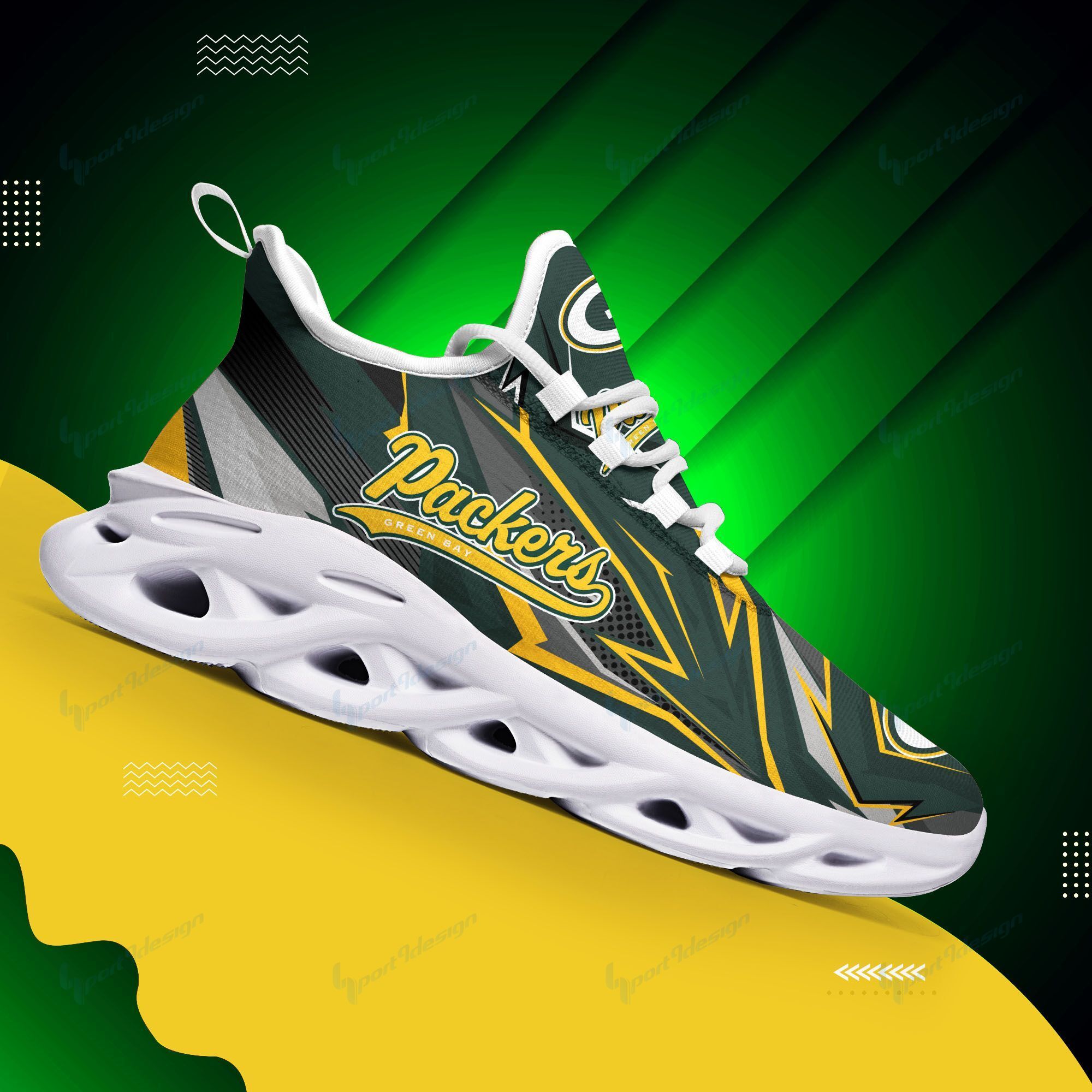 Green Bay Packers Running Sneakers 175 