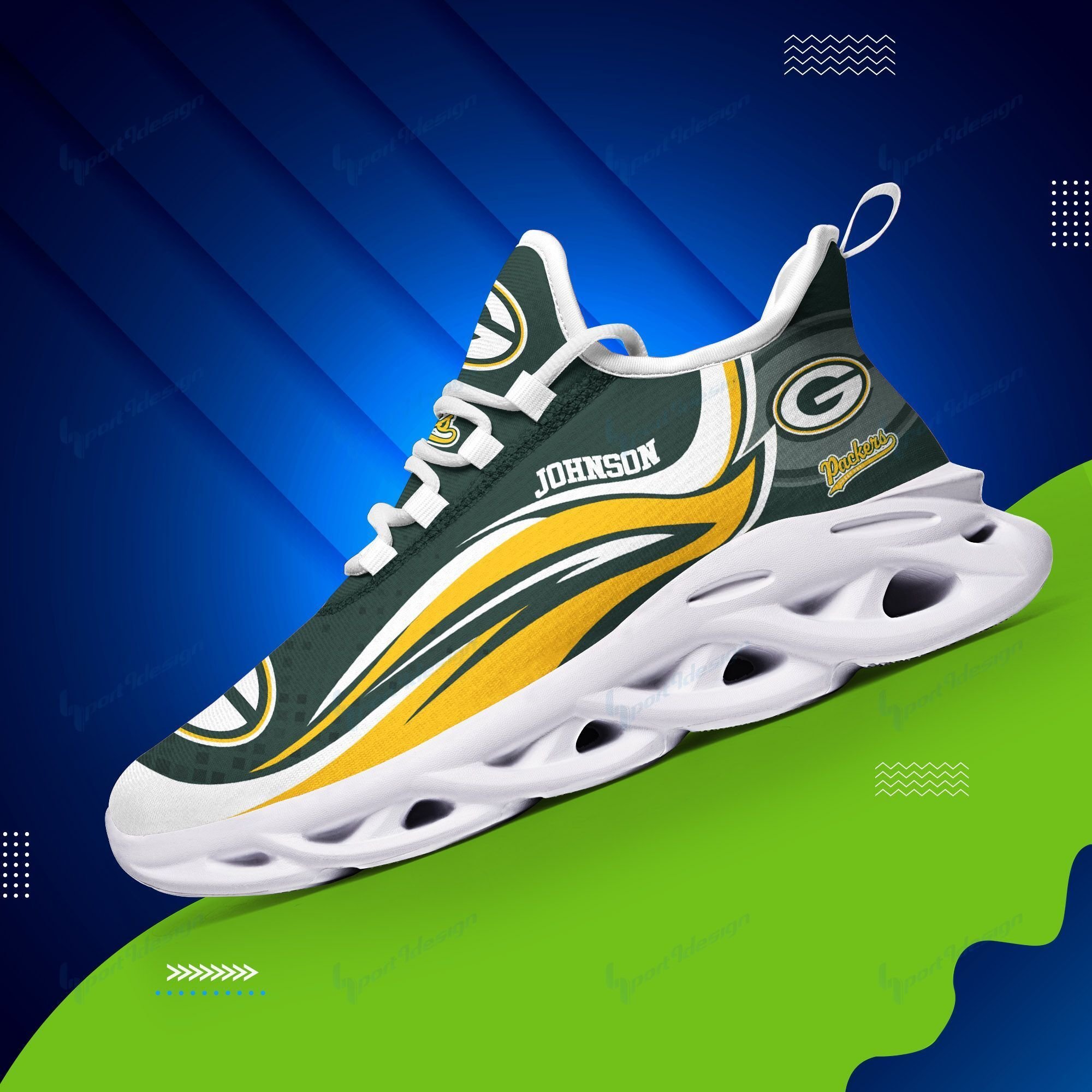 Green Bay Packers Running Sneakers 176 