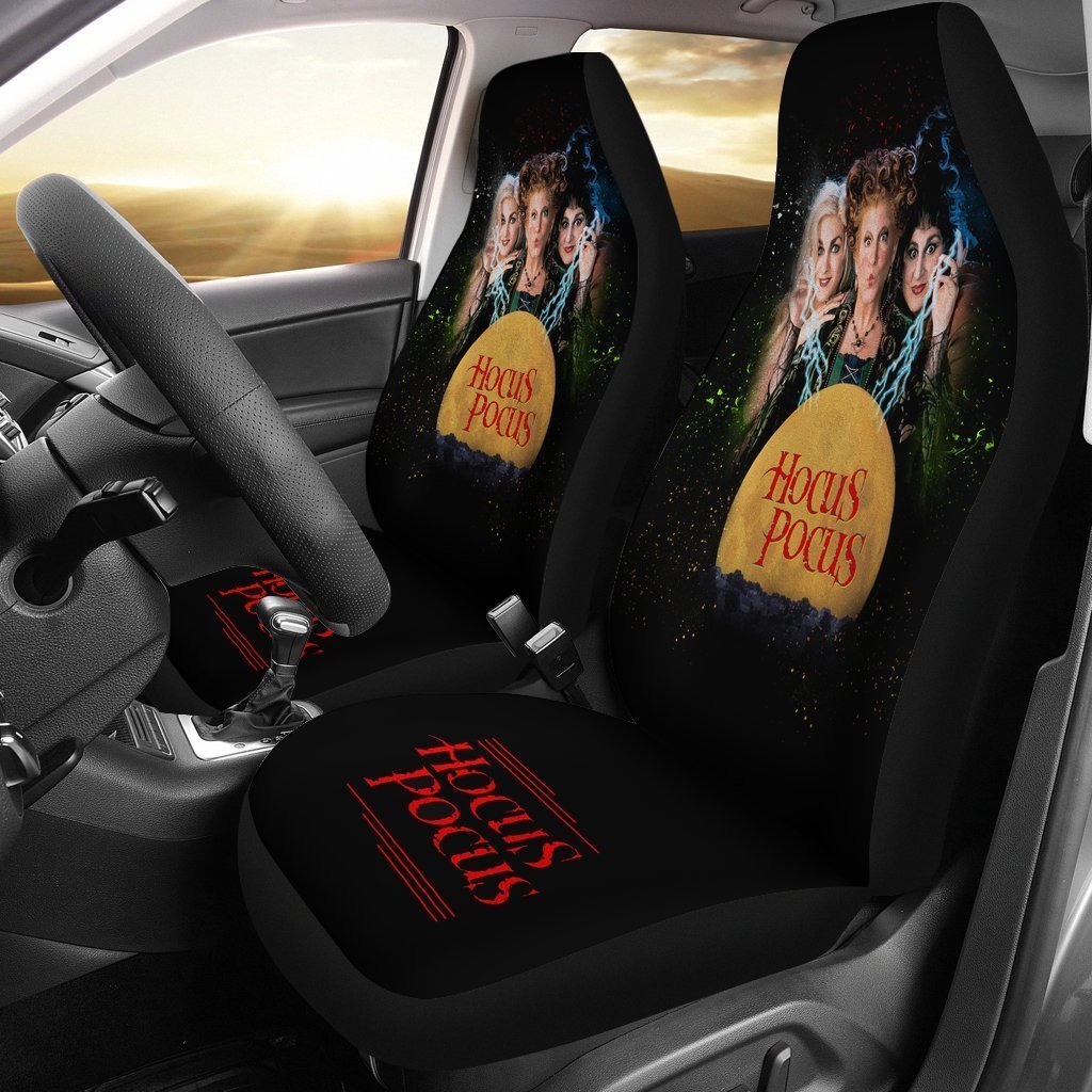 Halloween Sugar Skull Car Seat Cover ( Set of 2)