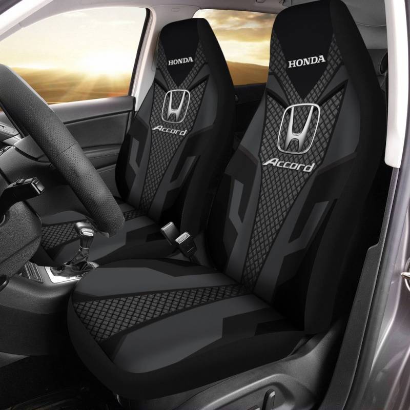Honda Accord Car Seat Cover (Set Of 2) Ver 1 (Grey)