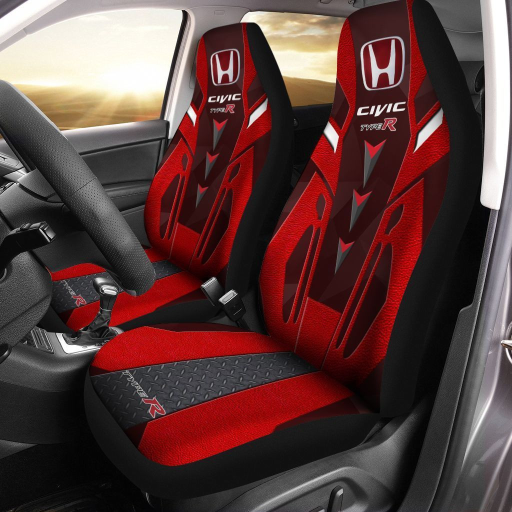 Honda Civic Car Seat Cover (Set of 2) Ver 2 (Red)